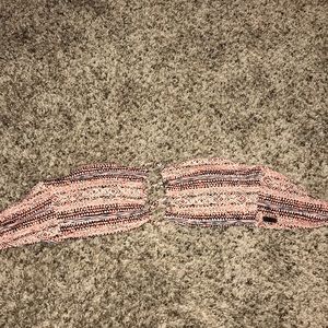 padded volcom bathing suit bandeau top